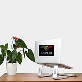 Aspect Metal Desktop Laptop Stand Compatible with All MacBook and Laptops Size Range 10 to 15.6 Inches (SLIVER) ASPECT